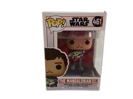 figura accion funko the mandalorian with grogu