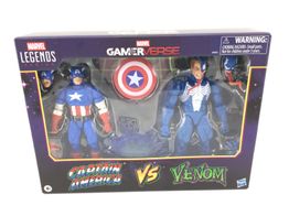 figura accion hasbro legends series gamer verse captain america vs venom