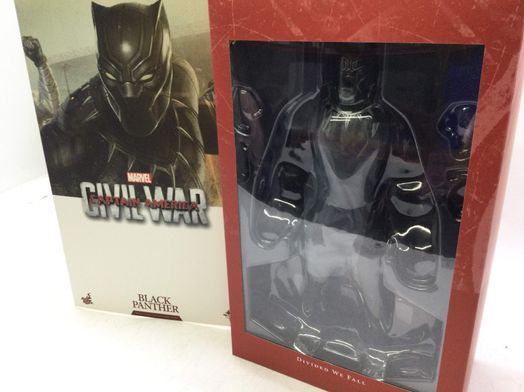 figura accion hot toys marvel civil war captain america black panther mms363