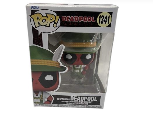 figura de a&ccedil;&atilde;o funko 1341 lederhosen deadpool