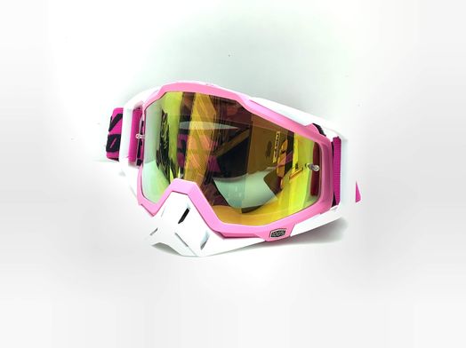 gafas motorista 100% rosa