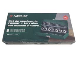 garaje y taller parkside set machos de roscar y terrajas.