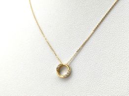 gargantilla oro 18k con circonita 22cm 