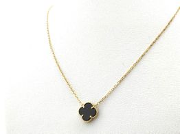 gargantilla oro 18k con onix 22cm 