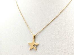 gargantilla oro 18k con circonita 22cm 