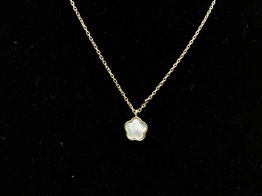gargantilla oro 18k con circonita 20cm 