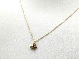 gargantilla oro 18k con circonita 22cm 