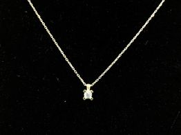 gargantilla oro 18k con circonita 20cm 