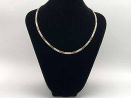 gargantilla oro 18k con circonita 17cm 