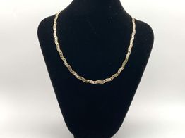gargantilla oro 18k con circonita 16cm 
