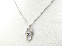 gargantilla plata 925mm con circonita 22cm 