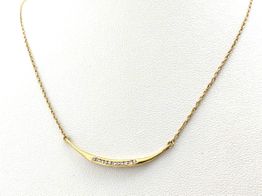 gargantilla oro 18k con diamante 20cm 