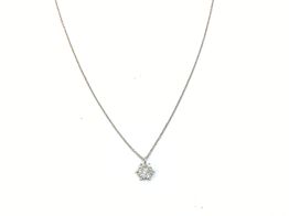 gargantilla oro 18k con diamante 21cm 