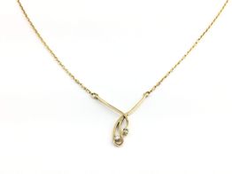 gargantilla oro 18k con diamante 21cm 