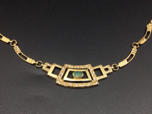 gargantilla oro 18k 24cm 