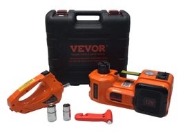gato vevor 12v dc 6600 lbs 3t gato hidr&aacute;ulico el&eacute;ctrico inflador bomba llave 3 en 1 kit de herramientas