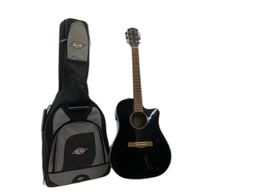 guitarra acustica fender cd-60sce dread/blk