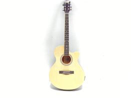 guitarra acustica max music guitarra electroac&uacute;stica con cutaway