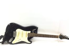 guitarra electrica samick strat negra