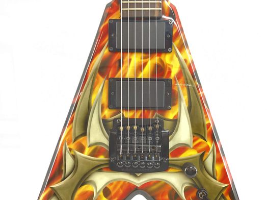 guitarra el&eacute;trica bc rich kerry king tribal flame