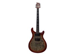 guitarra el&eacute;trica prs se custom 24-08 quilt charcoal cherry burst