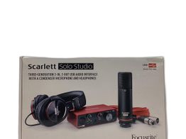interface focusrite scarlett solo studio 3&ordf; gera&ccedil;&atilde;o
