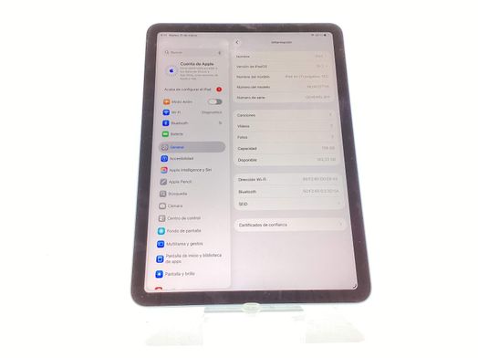 ipad apple ipad air m2 (wi-fi) (a2902) (11,0) 128gb (6th generacion)