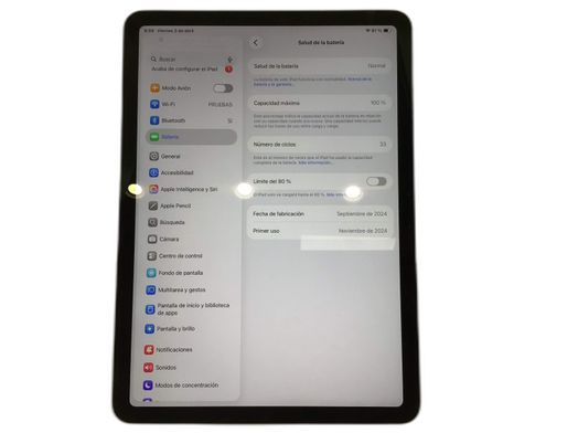 ipad apple ipad air m2 (wi-fi) (a2902) (11,0) 128gb (6th generacion)
