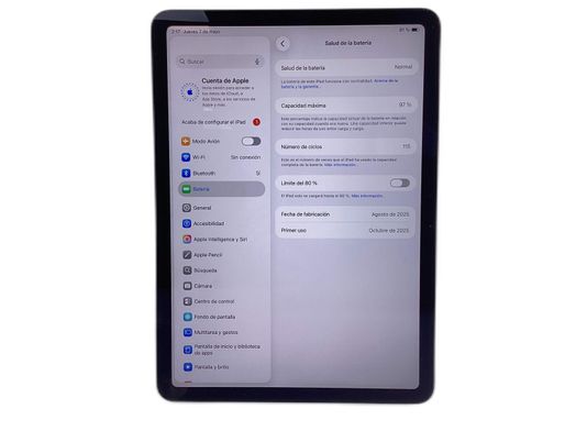 ipad apple ipad air m3 (wi-fi) (a3266) (11,0) 256gb (7th generacion)