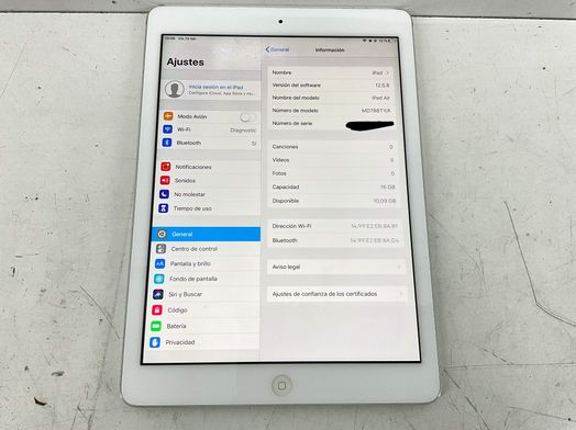 ipad apple ipad air (wi-fi) (a1474) 16gb