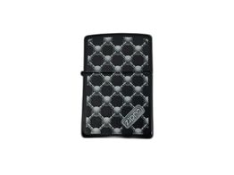 isqueiro zippo black matte geometric design