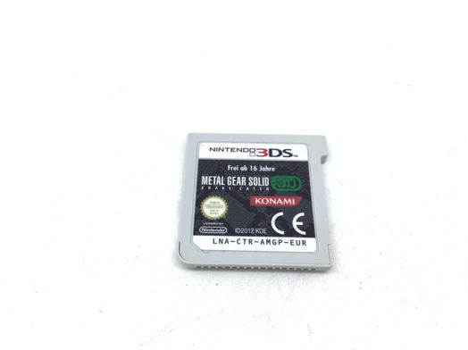 metal gear solid snake eater 3d 3ds