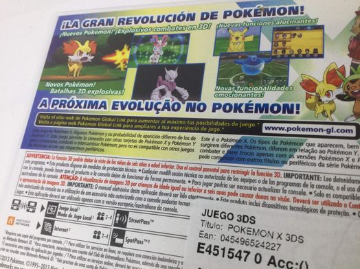 pokemon x 3ds