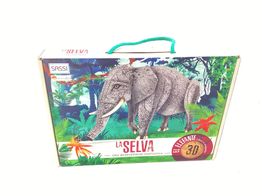 jogo educativo sassi editore la selva - el elefante libro + maqueta 3d