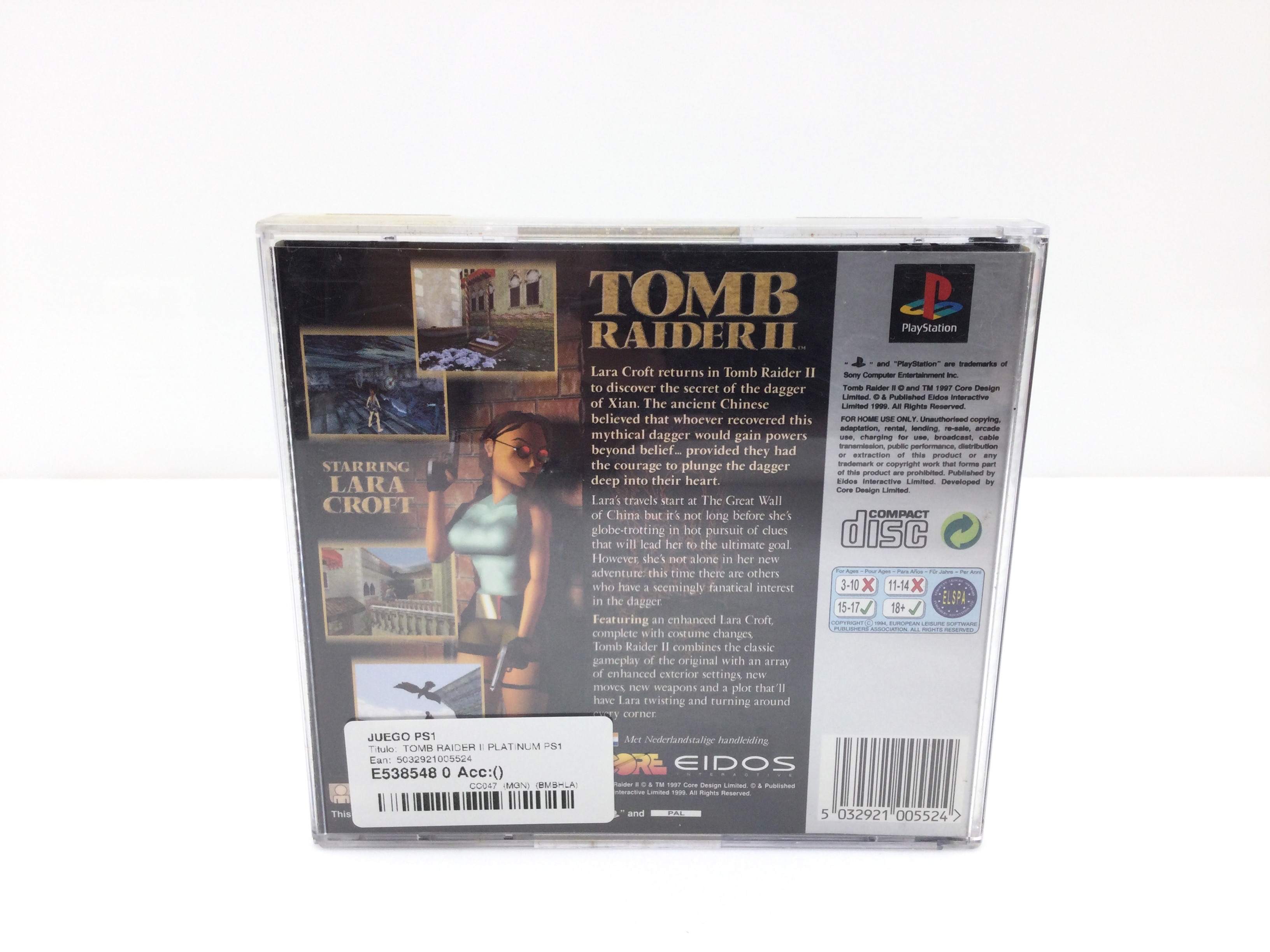 TOMB RAIDER II COMPLET + GOODIES SONY PS1 VERSION FRANCAISE
