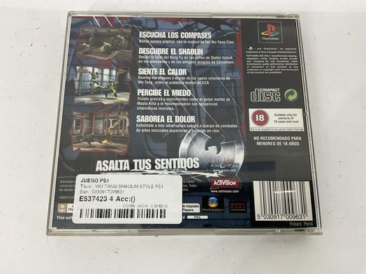 wu-tang shaolin style ps1