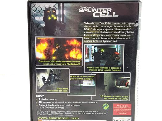 tom clancys splinter cell ps2