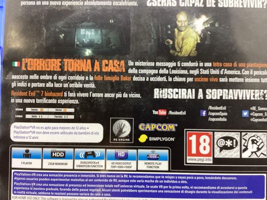 resident evil 7 biohazard ps4