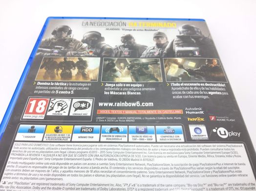 tom clancys rainbow six siege ps4