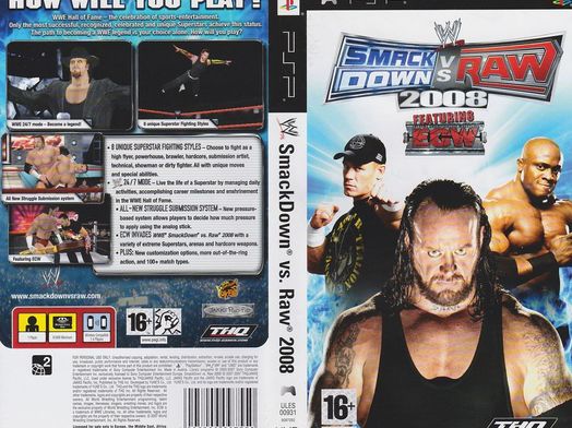 wwe smackdown vs raw 2008 psp