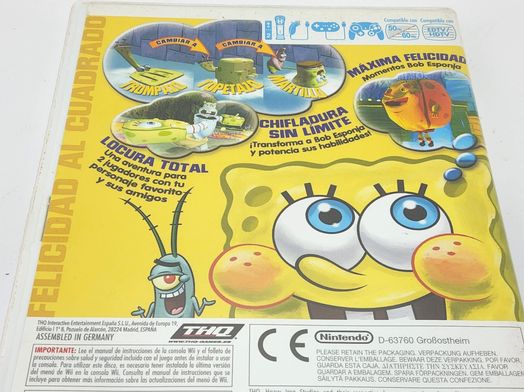 bob esponja atrapado en el congelador wii