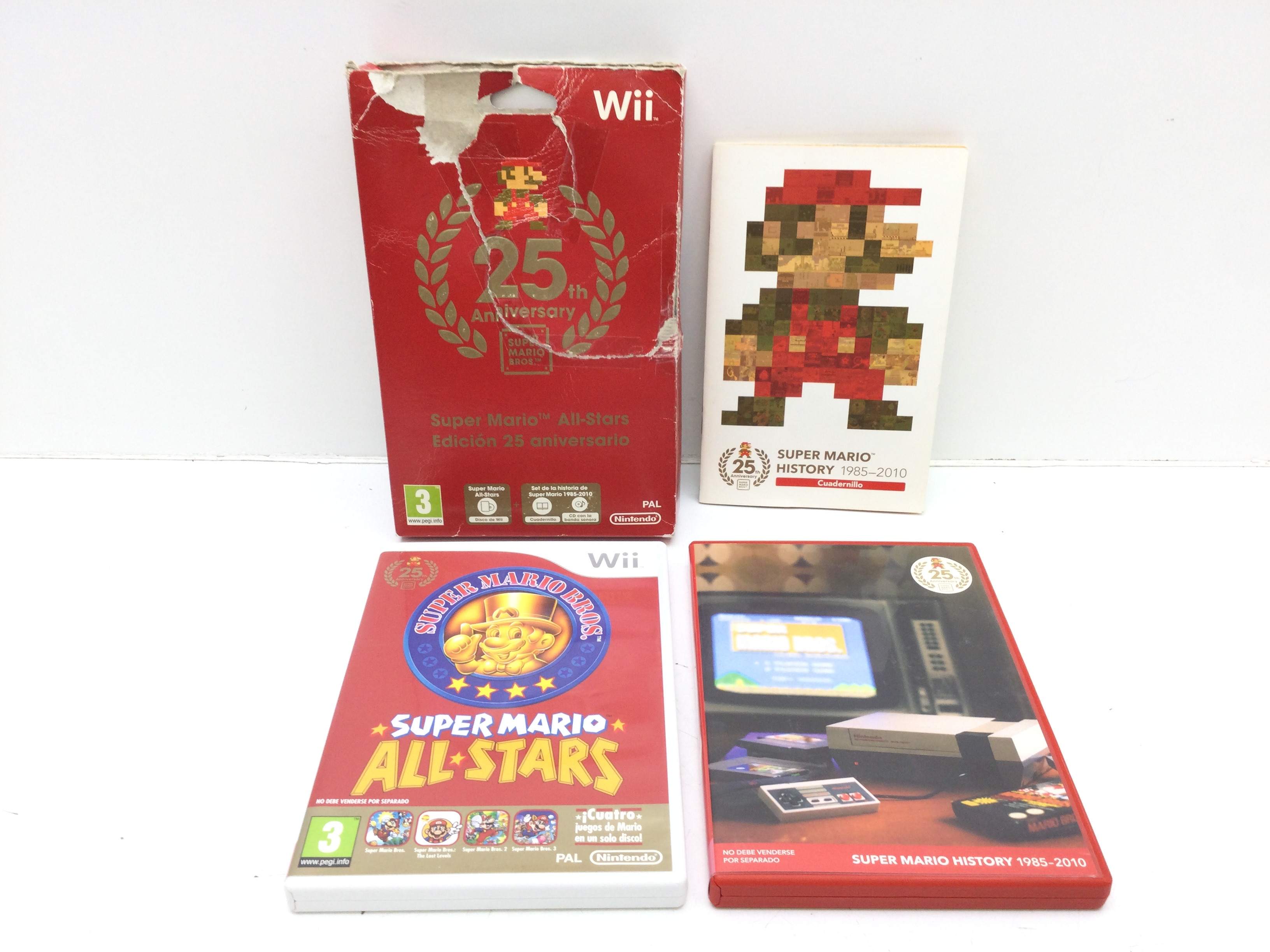 super mario all stars edicion 25 aniversario wii segunda mano en