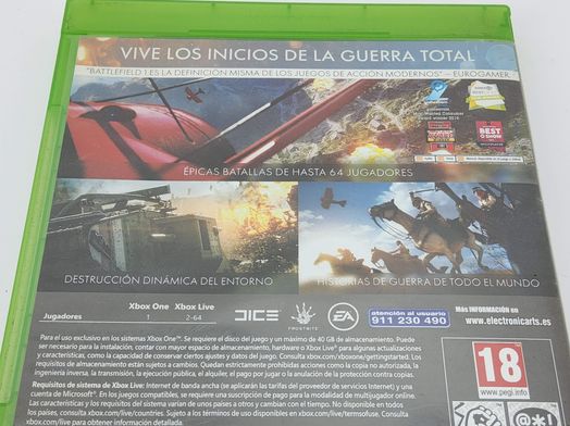 battlefield 1 xboxone