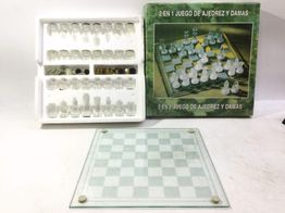 juegos de mesa ajedrez 2en1 transparente