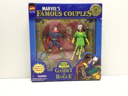 juguete cine y tv toybiz gambit & rogue marvel