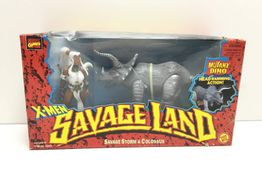 juguete cine y tv toybiz x-men savage storm & colossus