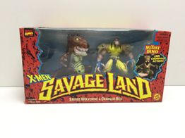 juguete cine y tv toybiz x-men savage wolverine & crawler-rex 1997