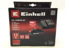 kit carregador e pilhas einhell pxc starter kit 18v 2.5ah