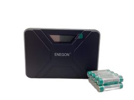 kit cargador y pilas enegon 8-slot storage aa&aaa ni-mh battery charger