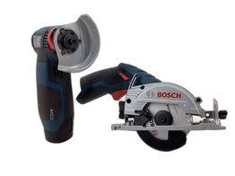 kit herramientas variadas bosch gws 12v-76 + gks 12v-26